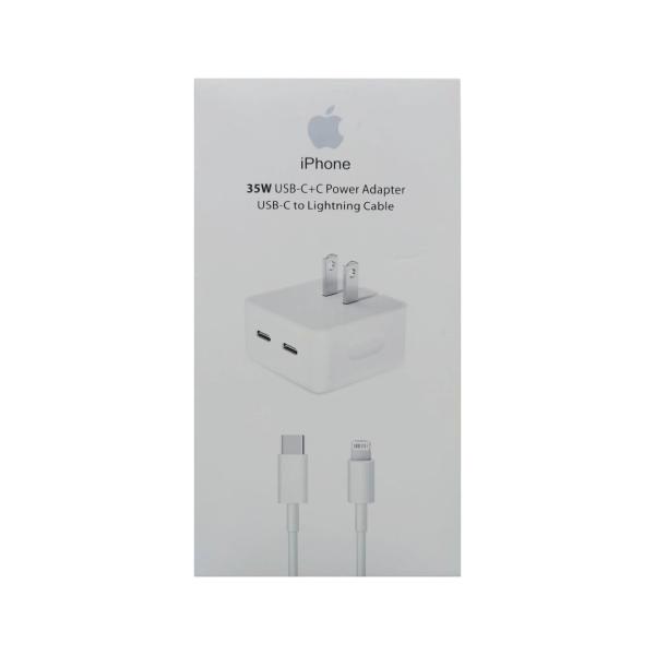 CARGADOR IPHONE 35W CON 2 ENTRADAS