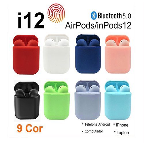 AUDIFONOS I12 BLANCOS Y DE COLORES