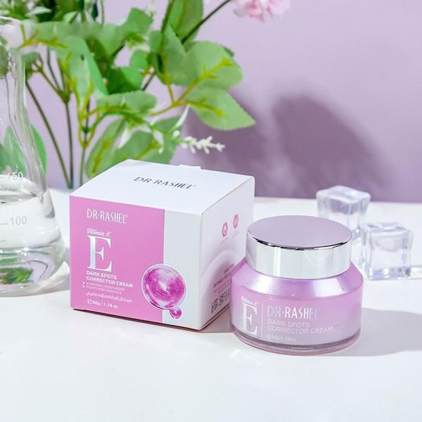 CREMA FACIAL ACLARADORA DE MANCHAS VITAMINA E DR RASHEL