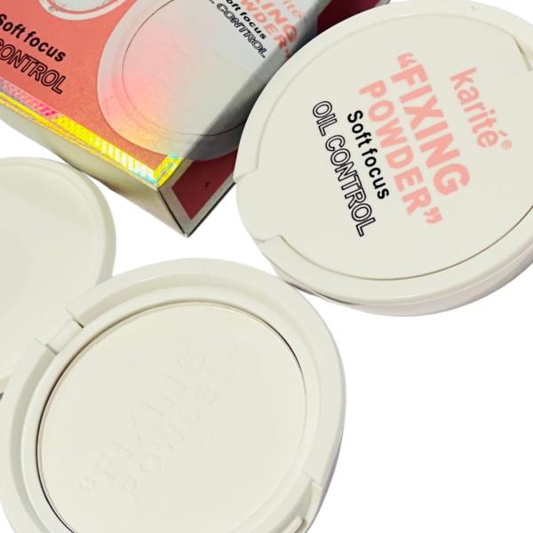 POLVO COMPACTO FIJADOR DE MAQUILLAJE KARITE