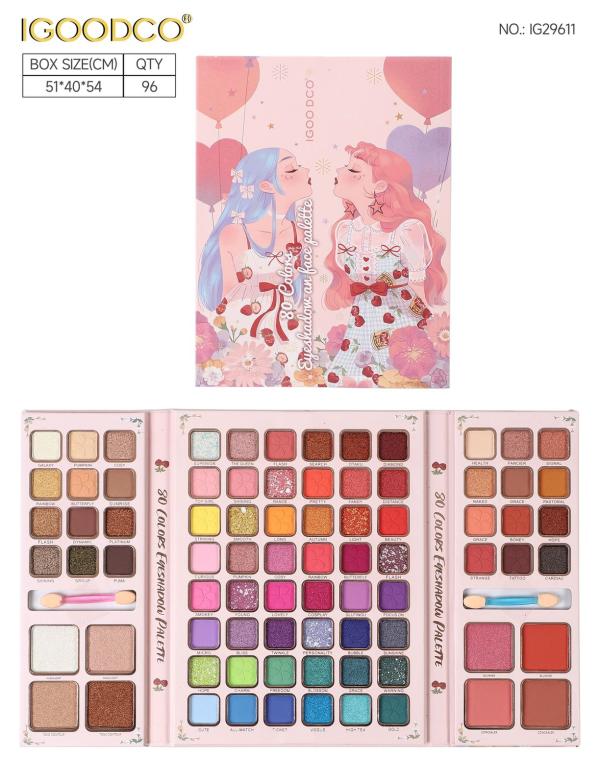 PALETA DE MAQUILLAJE 80 COLORES IGOODCO