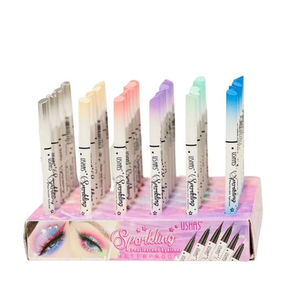 DELINEADOR CON GLITTER COLORES PASTEL USHAS