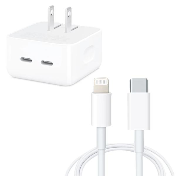 KK-6 CARGADOR DOBLE COMPLETO 50W LIGHTNING A TIPO C IPHONE