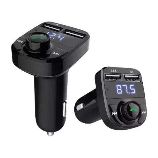 CARGADOR Y TRANSMISOR BLUETOOTH X8