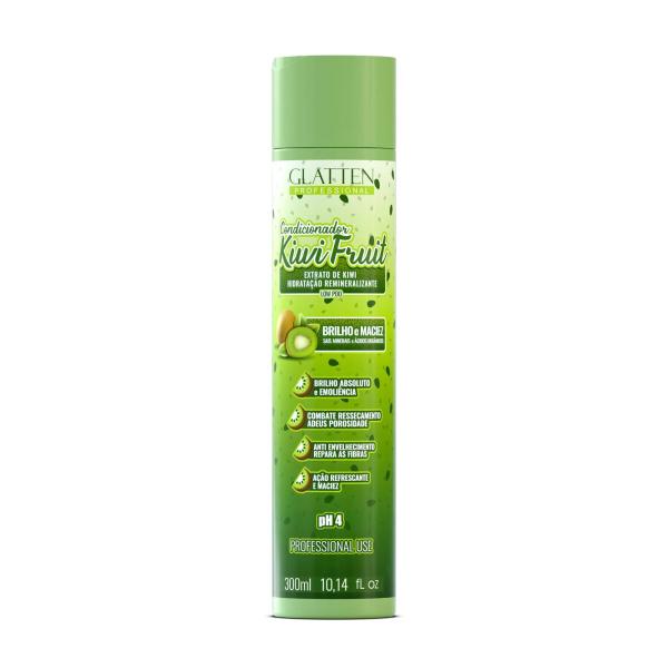 ACONDICIONADOR HIDRATACION Y BRILLO DE KIWI GLATTEN 300ML