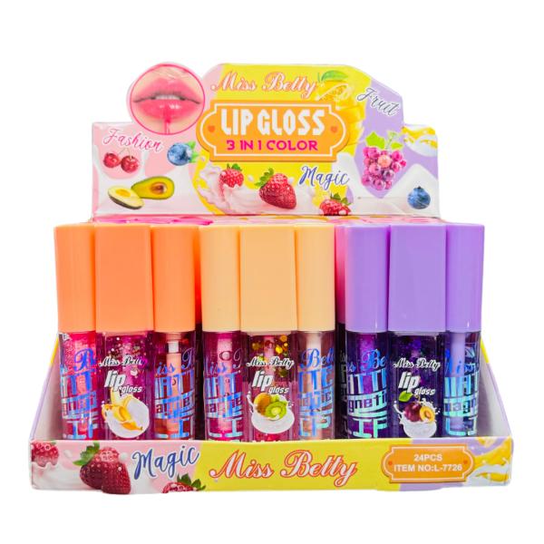 GLITTERY GLOSS DE FRUTAS MISS BETTY