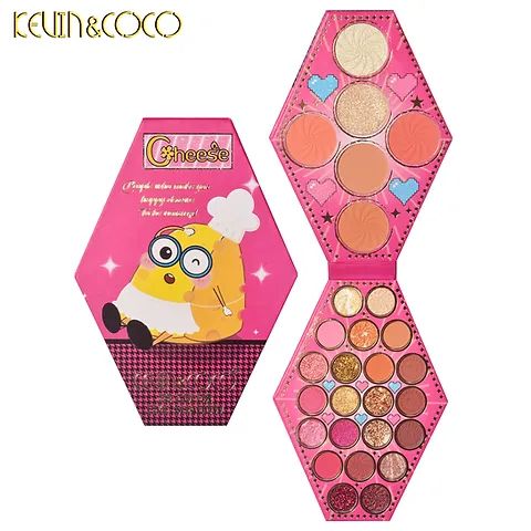 PALETA DE SOMBRAS CHEESE ROSADO KEVIN Y COCO