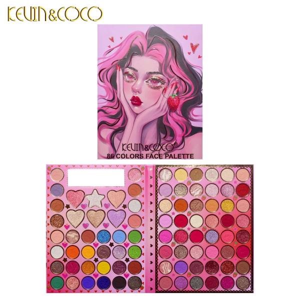 PALETA DE SOMBRAS 86 COLORES KEVIN Y COCO