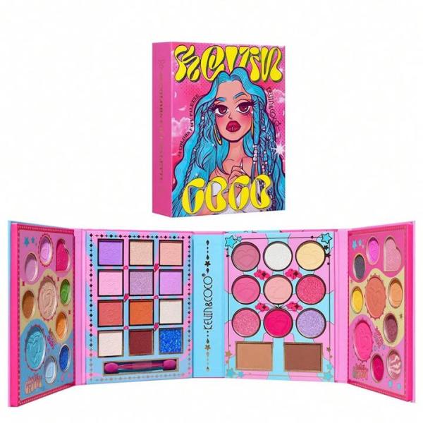 PALETA DE SOMBRAS 43 COLORES KEVIN Y COCO