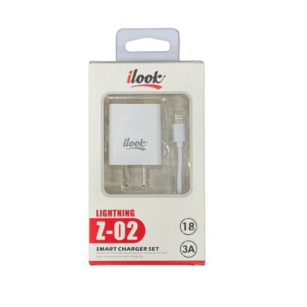 CARGADOR IPHONE 2 EN 1 ILOOK