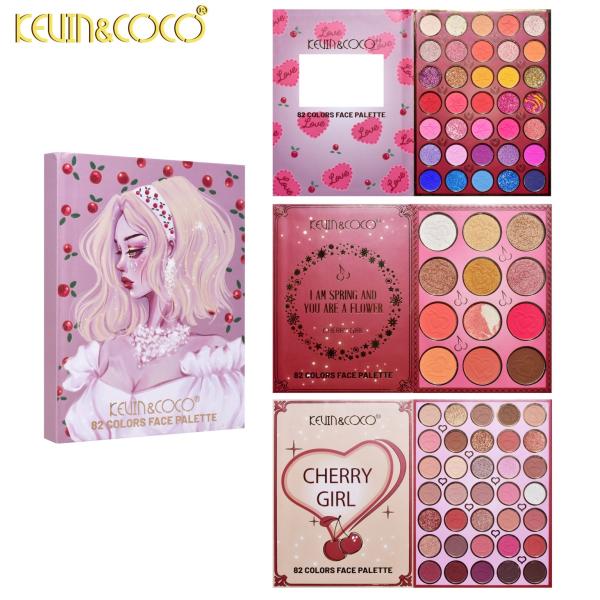 PALETA DE SOMBRAS 82 COLORES KEVIN Y COCO