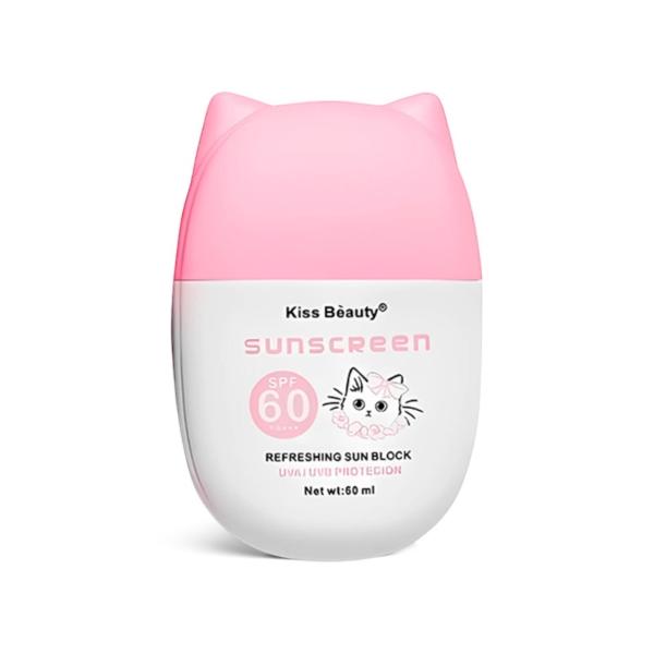 PROTECTOR SOLAR CON COLOR 60SFP GATITO KISS BEAUTY