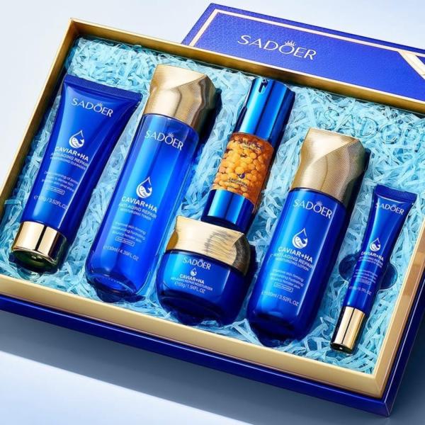 KIT SKIN CARE SADOER ACIDO HIALURONICO CON CAVIAR SADOER