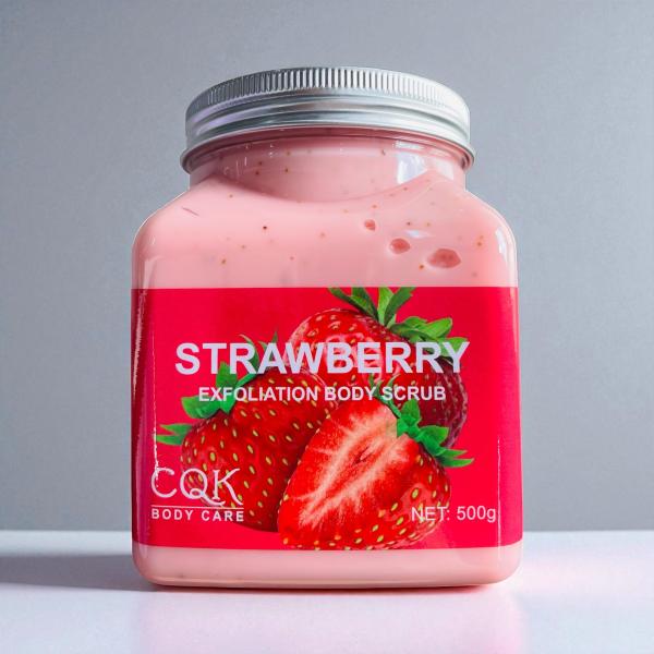 EXFOLIANTE CORPORAL ANTIOXIDANTE DE FRESAS CQK