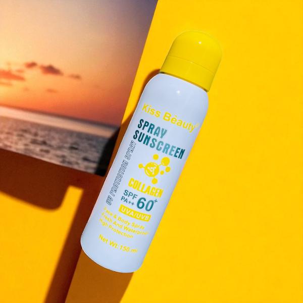 BLOQUEADOR FACIAL EN SPRAY COLAGENO KISS BEAUTY