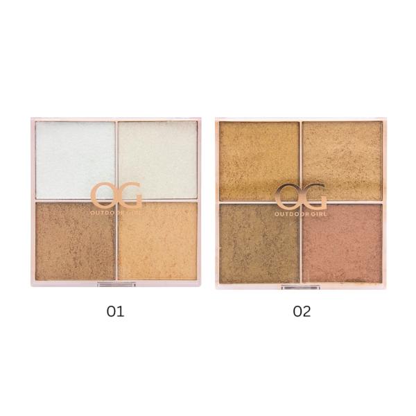 PALETA DE ILUMINADORES OG COSMETICS