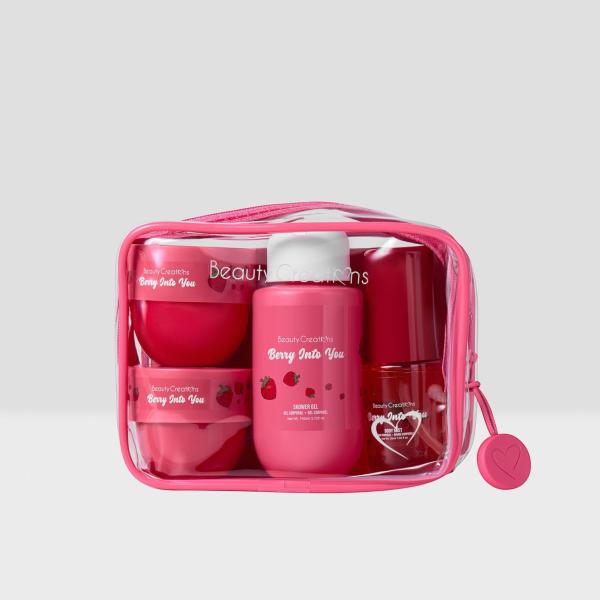 KIT DE VIAJE CUIDADO CORPORAL FRESA BEAUTY CREATIONS