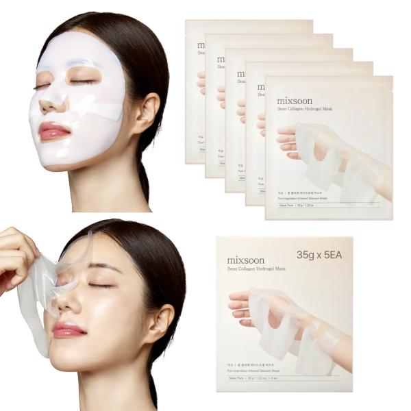 PACK DE 5 MASCARILLAS HYDROGEL BEAN COLLAGEN MIXSOON