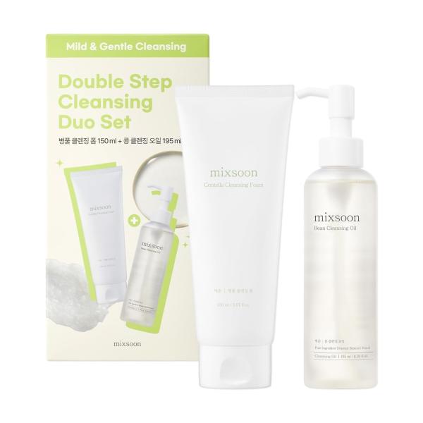 DUOBLE STEP CLEANSING SET DOBLE LIMPIEZA  (ESPUMA CENTELLA + BEAN CLEANSING OIL) MIXSOON
