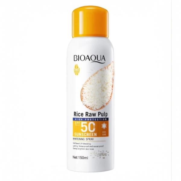 BLOQUEADOR SOLAR EN SPRAY DE ARROZ SPF 50 BIOAQUA